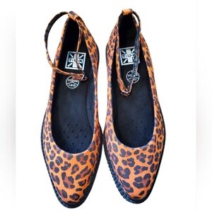 T.U.K Women's Leopard Pointed Ballet Creeper
